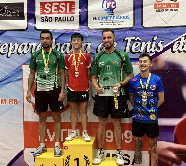 Nosso ATLETA de TÊNIS de MESA esteve em PORTUGAL!!!