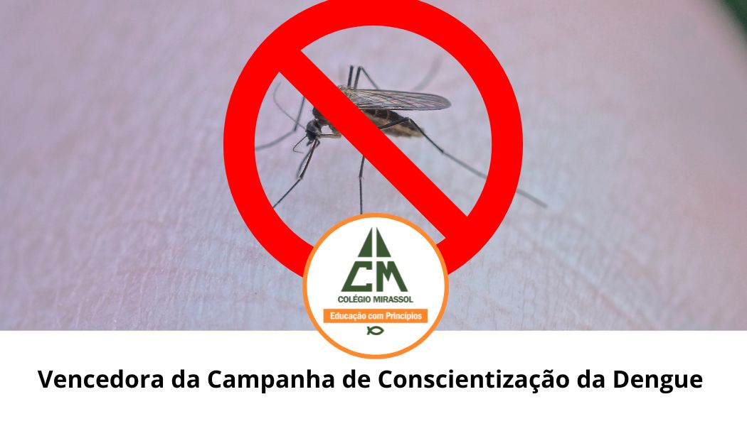 Manuela foi a vencedora da Campanha de Conscientização da Dengue