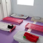 Caminhas para os bebês dormirem um pouquinho - Berçário do Colégio Mirassol