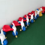 Área de lazer com brinquedos para desenvolver a coordenação motora dos bebês e crianças do Berçário do Colégio Mirassol.