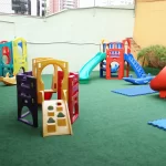 Área de lazer para recreação dos alunos do Infantil e 1º ano do Colégio Mirassol